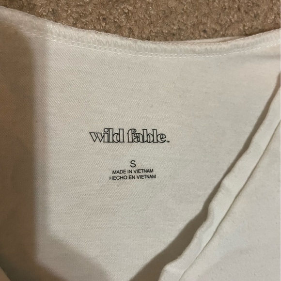 Wild fable white short sleeve cropped t-Shirt size Small - Picture 2 of 7
